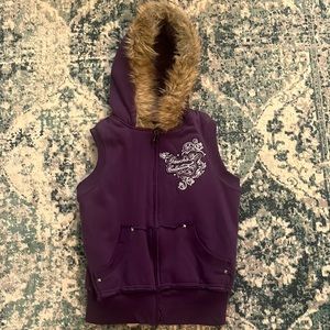 Gorgeous plum purple vest jacket. Size Medium